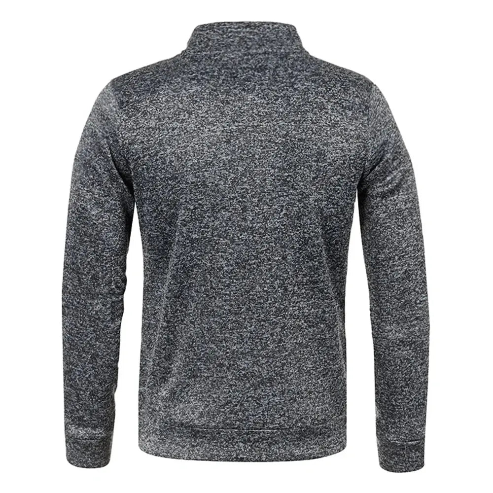 Men Zipper Jackets Standing Collar Sweatshirt Outdoor Streetwear Casual Coat Long Sleeve Coats Men's Clothing M-4XL