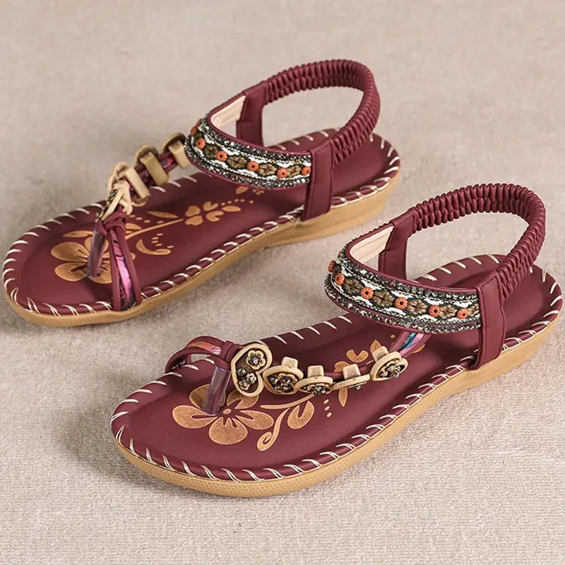 Women's Sandals Bohemia Style Sandals Summer 2025 New Shoes For Woman Flip Flops Beach Summer Shoes Women Low Heels Footwear Cox Costume LLC