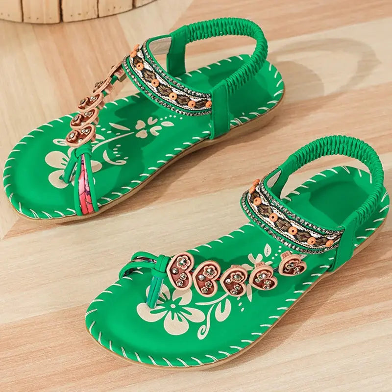 Women's Sandals Bohemia Style Sandals Summer 2025 New Shoes For Woman Flip Flops Beach Summer Shoes Women Low Heels Footwear Cox Costume LLC