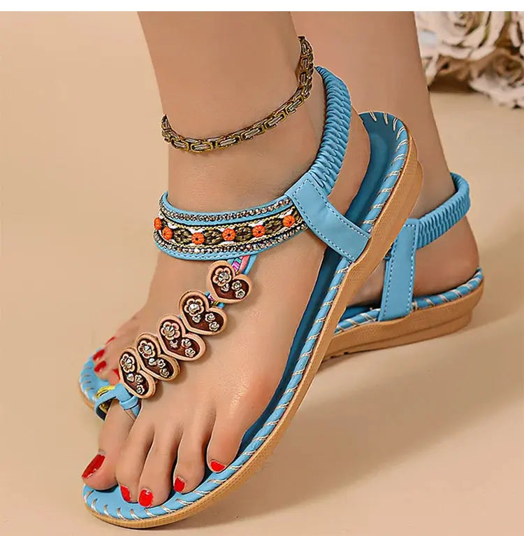 Women's Sandals Bohemia Style Sandals Summer 2025 New Shoes For Woman Flip Flops Beach Summer Shoes Women Low Heels Footwear Cox Costume LLC