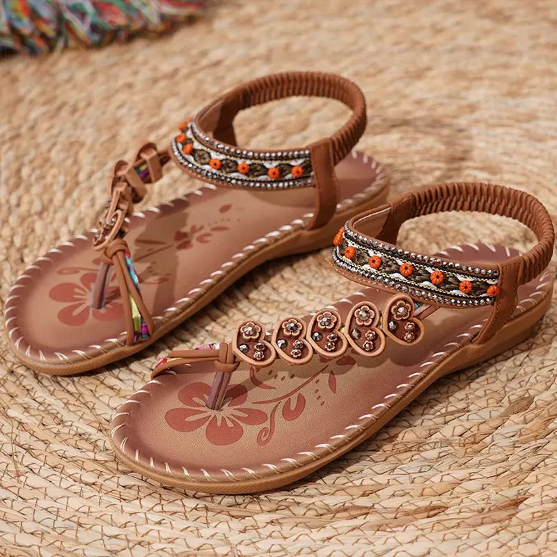 Women's Sandals Bohemia Style Sandals Summer 2025 New Shoes For Woman Flip Flops Beach Summer Shoes Women Low Heels Footwear Cox Costume LLC