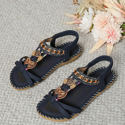 Haute Femme Edition 25 – Boho Sandale Émeraude Florale